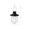 Glitzhome® 10" Wire Solar Powered Outdoor Hanging Lantern